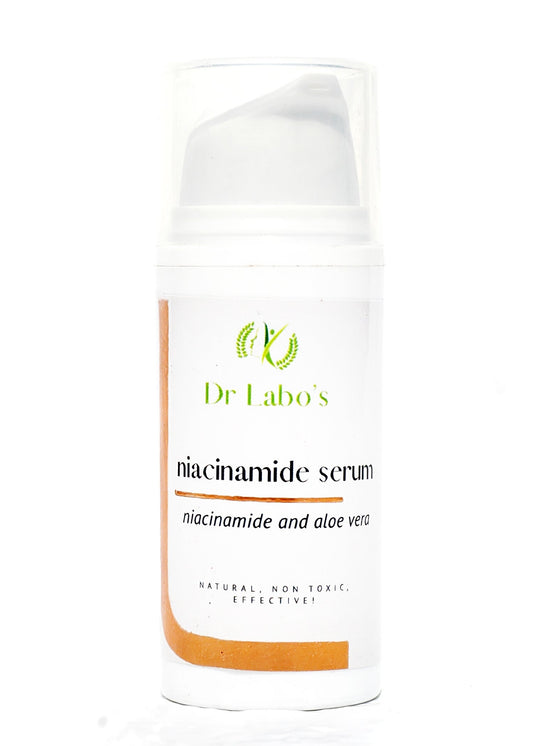 A small bottle of Niacinamide serum