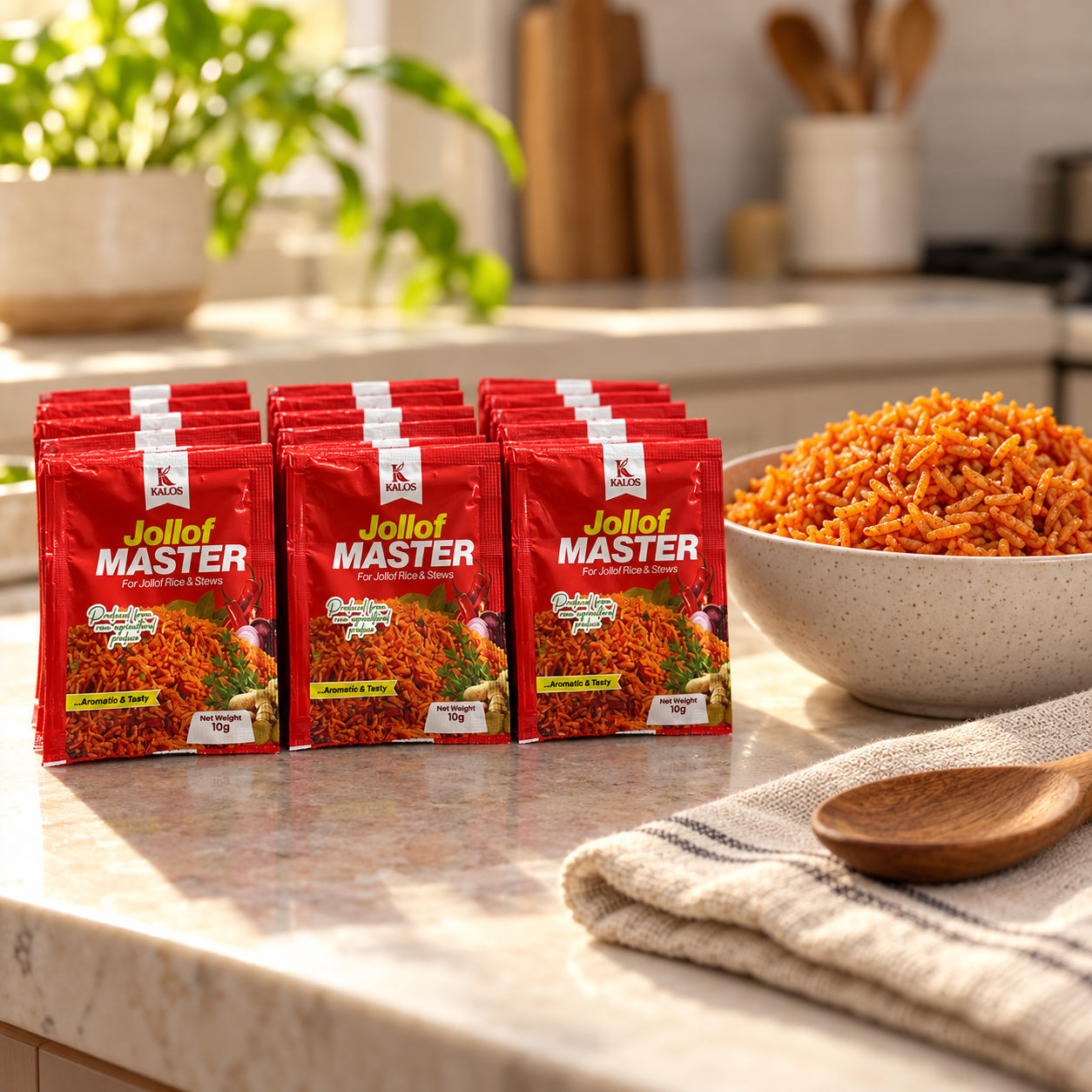 Jollof Master 3-Roll Value Pack (30 Sachets)