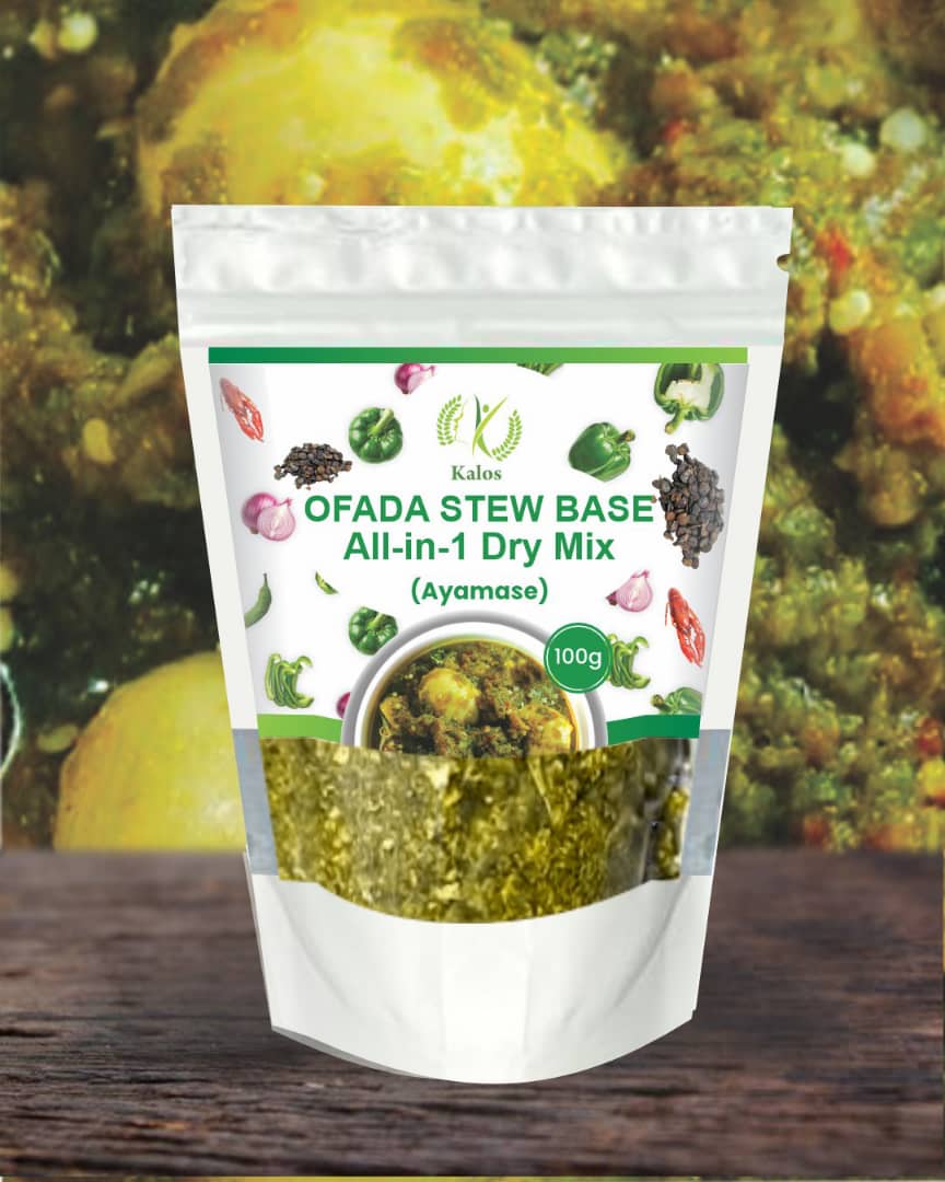 Kalos Ofada Stew Base – All-in-1 Dry Mix (Green Ayamase) | 100g