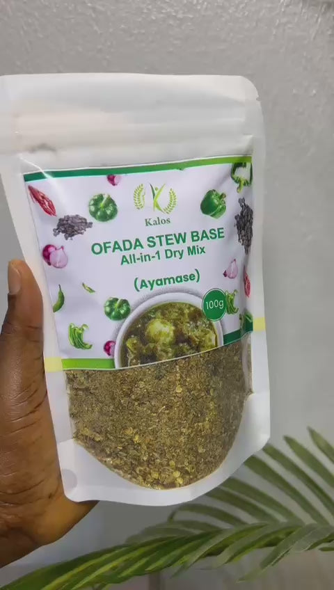 Kalos Ofada Stew Base – All-in-1 Dry Mix (Green Ayamase) | 100g